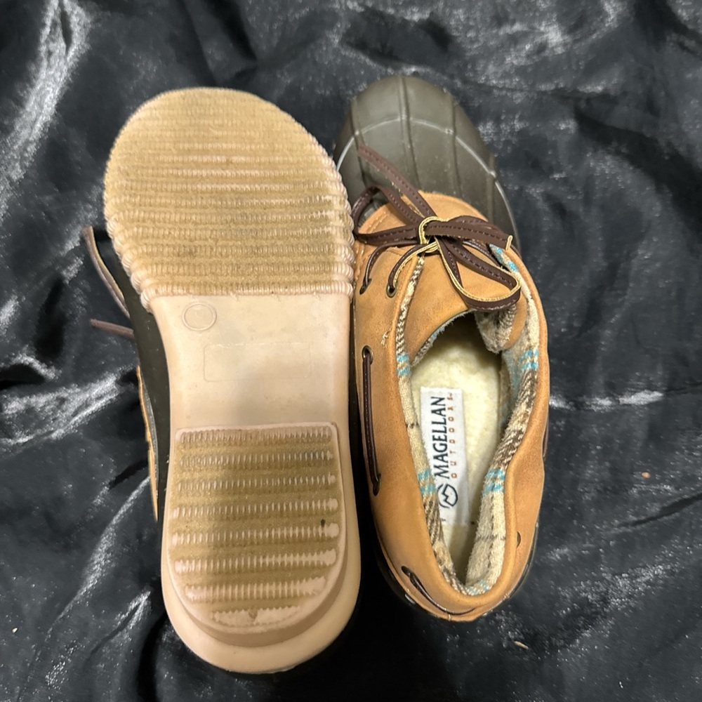 Magellan Outdoors Tan and Brown Ankle Boots